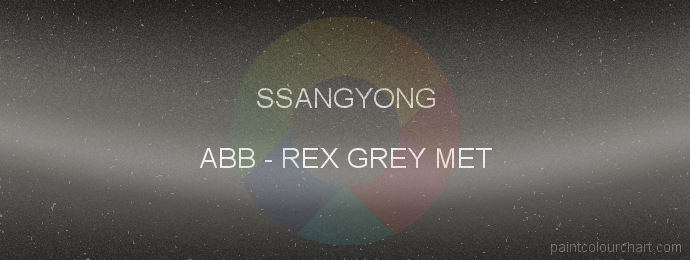 Ssangyong paint ABB Rex Grey Met