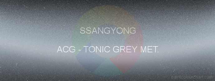 Ssangyong paint ACG Tonic Grey Met.