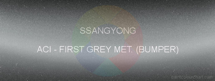 Ssangyong paint ACI First Grey Met. (bumper)