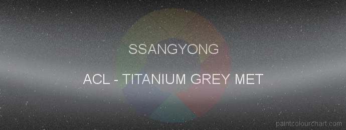 Ssangyong paint ACL Titanium Grey Met