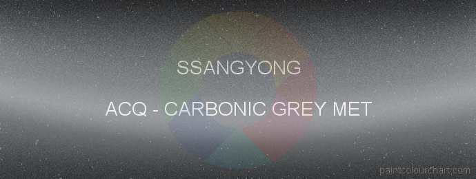 Ssangyong paint ACQ Carbonic Grey Met