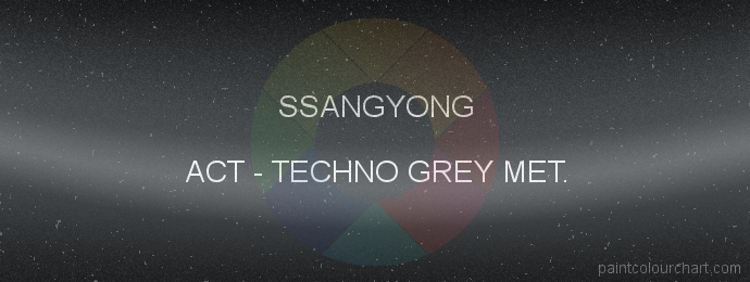 Ssangyong paint ACT Techno Grey Met.