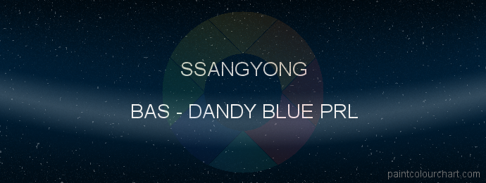 Ssangyong paint BAS Dandy Blue Prl