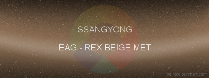 Ssangyong paint EAG Rex Beige Met.