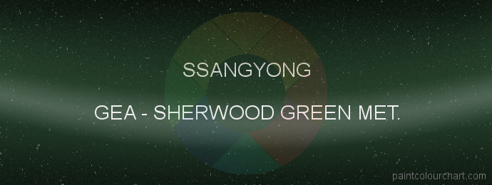 Ssangyong paint GEA Sherwood Green Met.