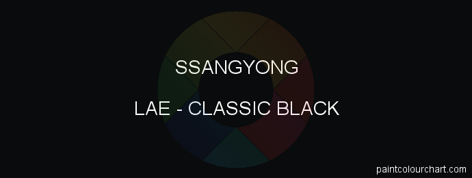 Ssangyong paint LAE Classic Black