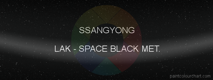 Ssangyong paint LAK Space Black Met.