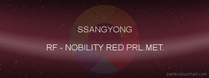 Ssangyong paint RF Nobility Red Prl.met.