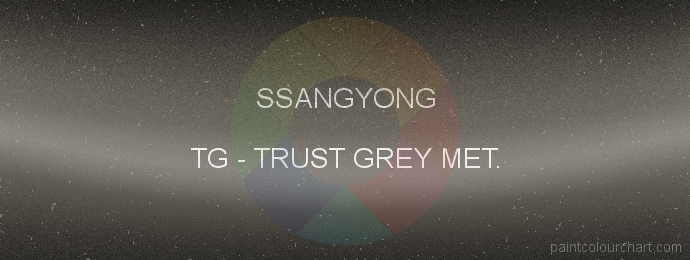 Ssangyong paint TG Trust Grey Met.