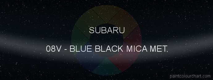 Subaru paint 08V Blue Black Mica Met.