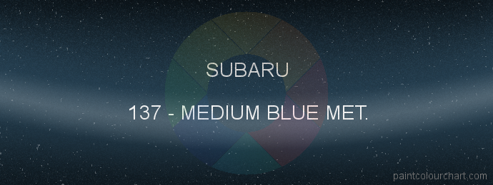 Subaru paint 137 Medium Blue Met.