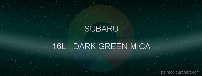 Subaru paint 16L Dark Green Mica