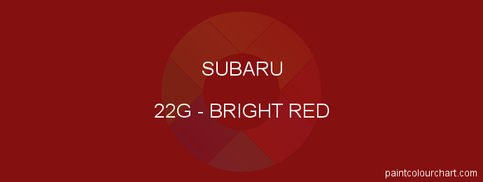 Subaru paint 22G Bright Red