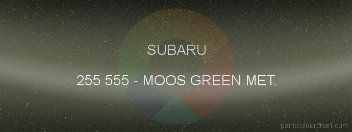 Subaru paint 255 555 Moos Green Met.