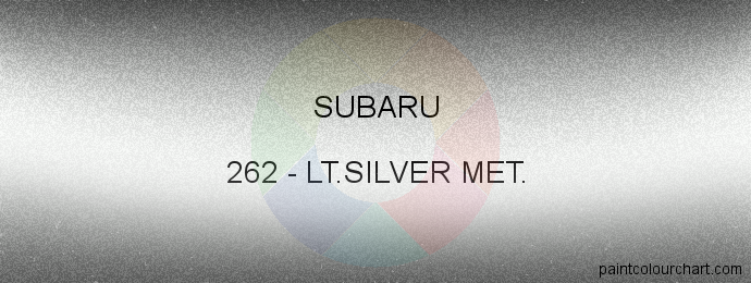 Subaru paint 262 Lt.silver Met.