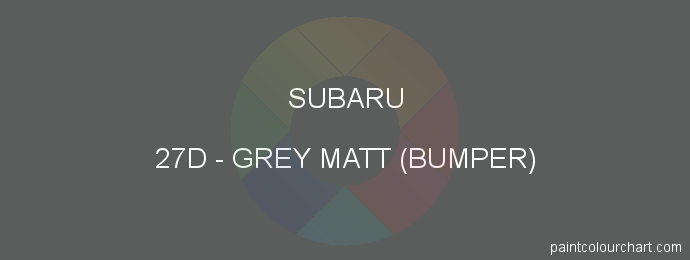 Subaru paint 27D Grey Matt (bumper)