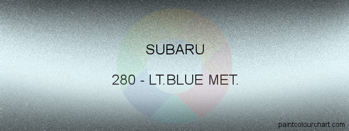 Subaru paint 280 Lt.blue Met.