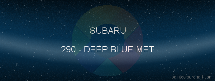 Subaru paint 290 Deep Blue Met.