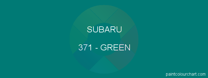 Subaru paint 371 Green