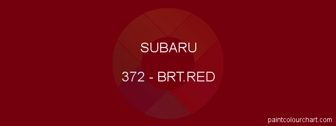Subaru paint 372 Brt.red