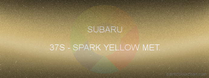 Subaru paint 37S Spark Yellow Met.