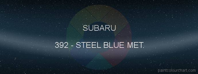 Subaru paint 392 Steel Blue Met.