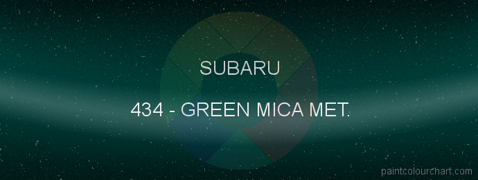 Subaru paint 434 Green Mica Met.