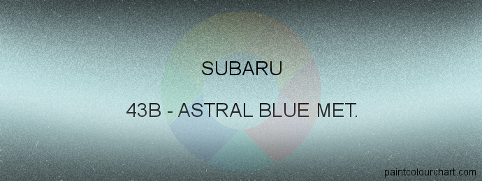 Subaru paint 43B Astral Blue Met.