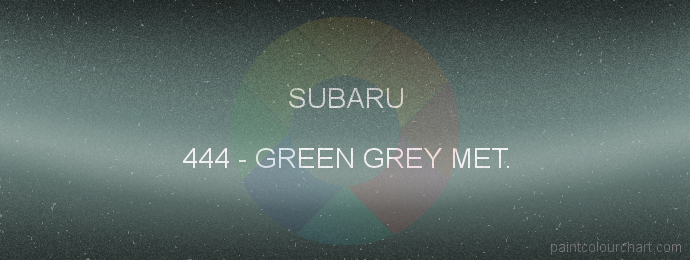 Subaru paint 444 Green Grey Met.