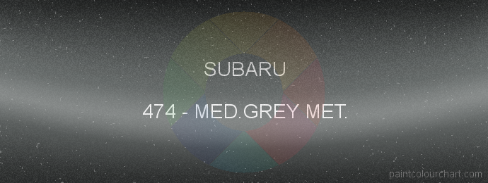 Subaru paint 474 Med.grey Met.