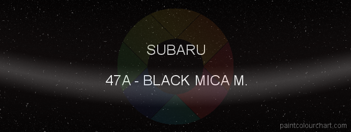 Subaru paint 47A Black Mica M.