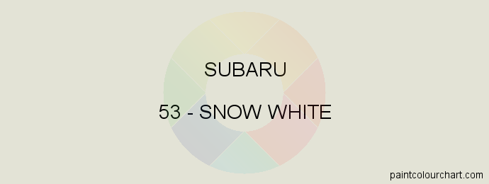 Subaru paint 53 Snow White