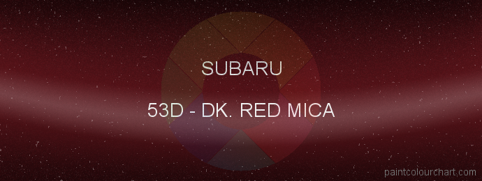 Subaru paint 53D Dk. Red Mica
