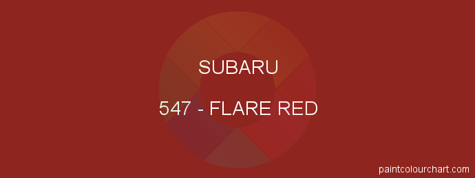 Subaru paint 547 Flare Red