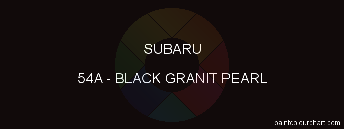 Subaru paint 54A Black Granit Pearl