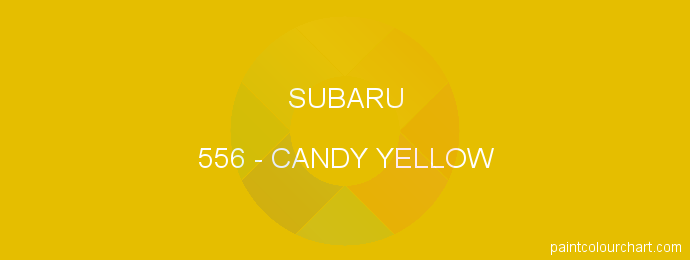 Subaru paint 556 Candy Yellow