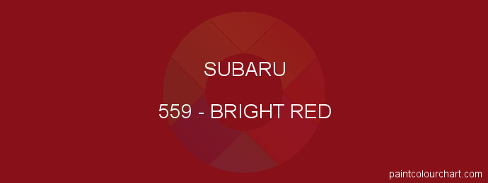 Subaru paint 559 Bright Red