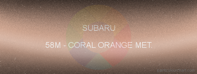 Subaru paint 58M Coral Orange Met.