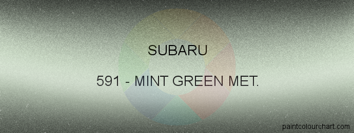 Subaru paint 591 Mint Green Met.
