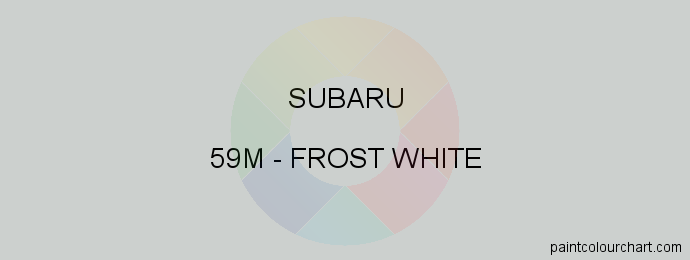 Subaru paint 59M Frost White