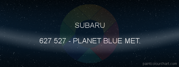 Subaru paint 627 527 Planet Blue Met.