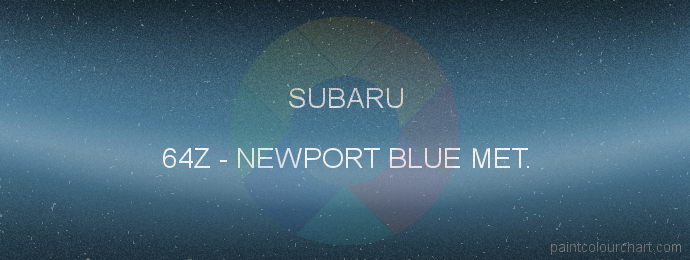 Subaru paint 64Z Newport Blue Met.