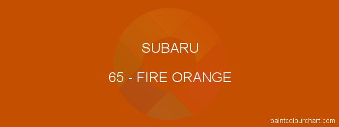 Subaru paint 65 Fire Orange