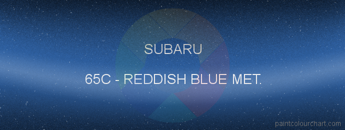 Subaru paint 65C Reddish Blue Met.
