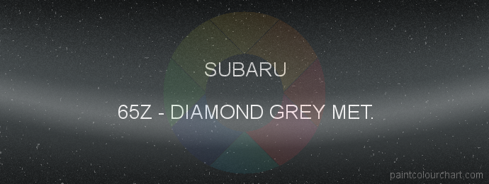 Subaru paint 65Z Diamond Grey Met.