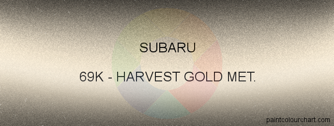 Subaru paint 69K Harvest Gold Met.