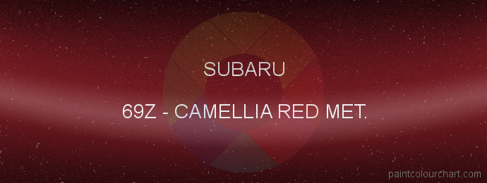 Subaru paint 69Z Camellia Red Met.
