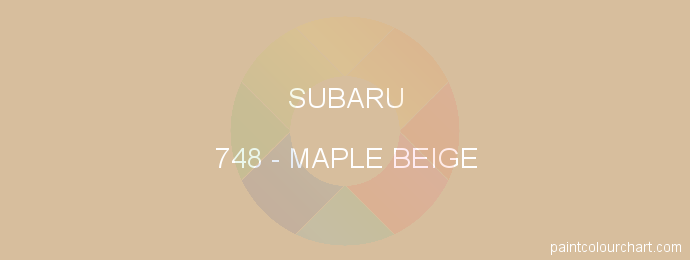 Subaru paint 748 Maple Beige