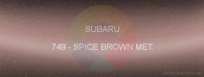 Subaru paint 749 Spice Brown Met.