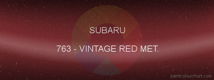 Subaru paint 763 Vintage Red Met.